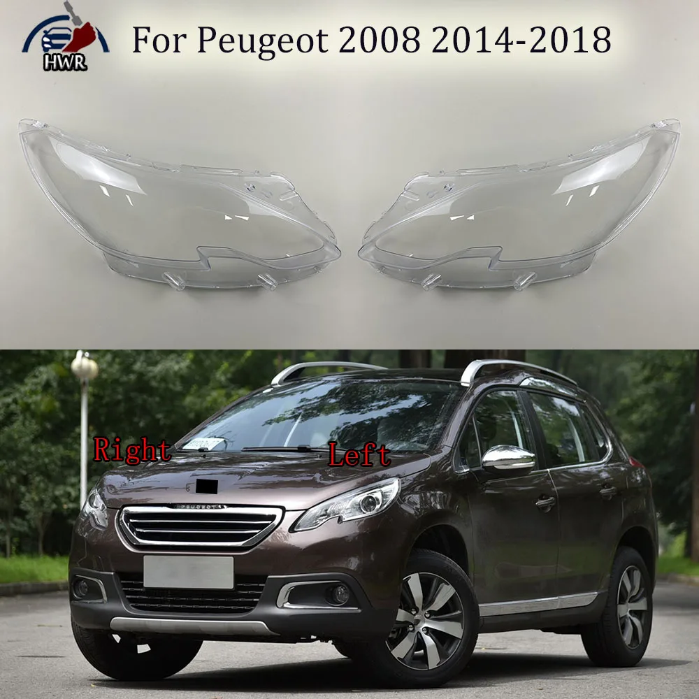 

Headlight Cover Transparent Headlamp Lamp Cover Replace Original Lampshade Plexiglass For Peugeot 2008 2014 2015 2016 2017 2018