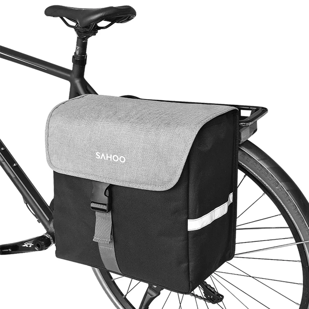 SAHOO Bicycle Side Bag Bike Rear Seat Bag 40L Large Capacity Bicycle Rear Rack Bag Bike Pannier for Cycling Traveling Commuting