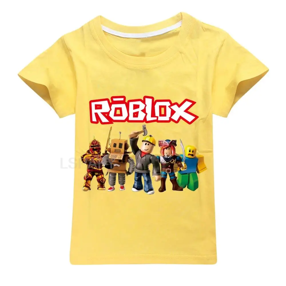 Summer Hot ROBLOX Printing T-shirts Children Boys Cool Short Sleeve Tops Summer Clothing Kids Boys Clothes BabyTshirt