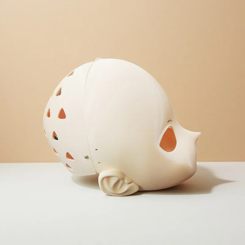Wearable Human Second Cos Future Mirror Skull Mask Kig Head  Anime Costume Accessory for Parties And Performances