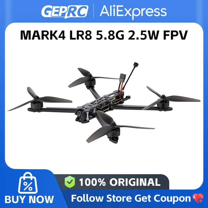 GEPRC MARK4 LR8: 5.8G 1.6W/2.5W FPV 드론으로 장거리 자유비행을 경험하다