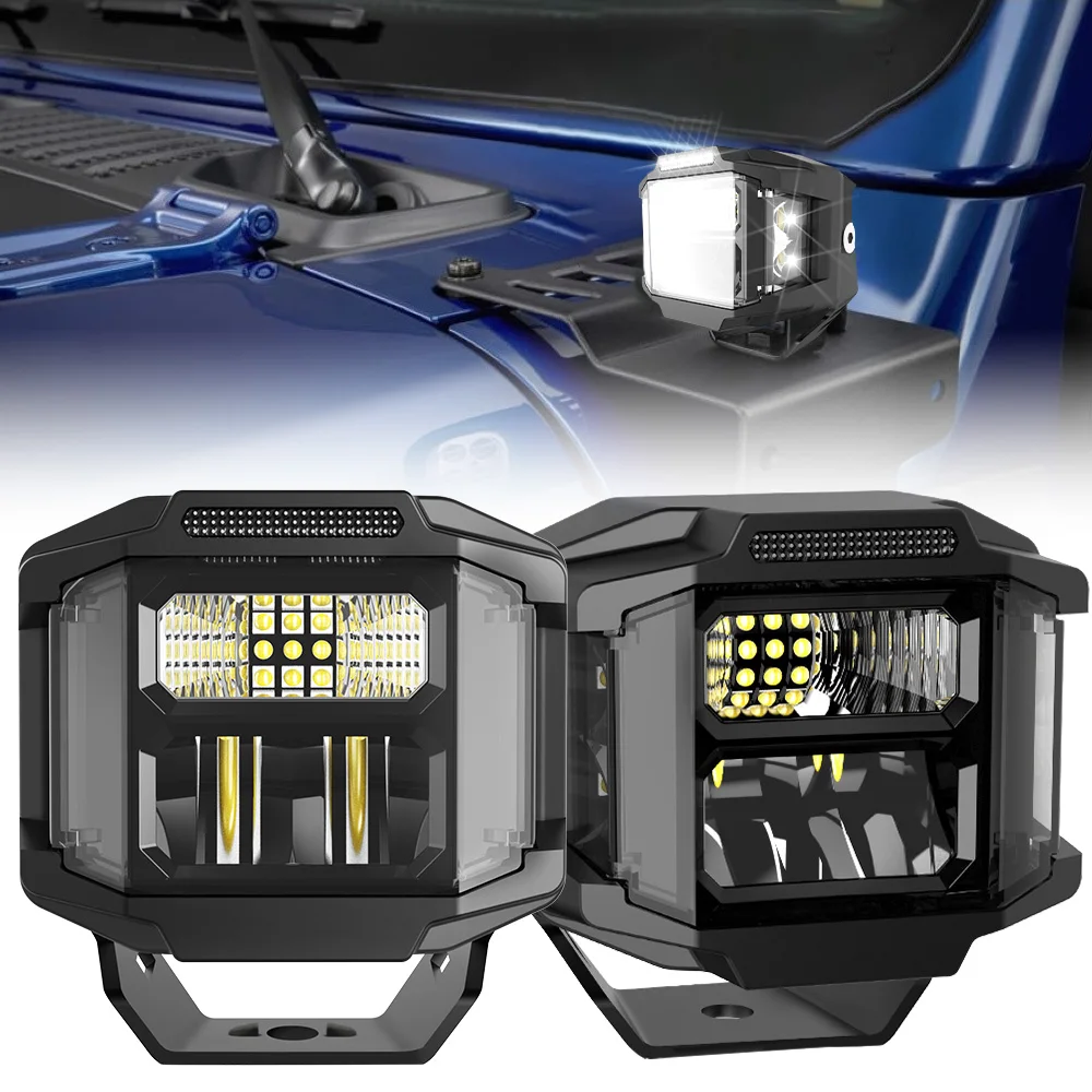 

Лидер продаж: самый яркий высоковатный 3-дюймовый мини-прожектор для мотоцикла с боковым шутером 4x4 светодиодный дальний свет для бездорожья для внедорожника, грузовика