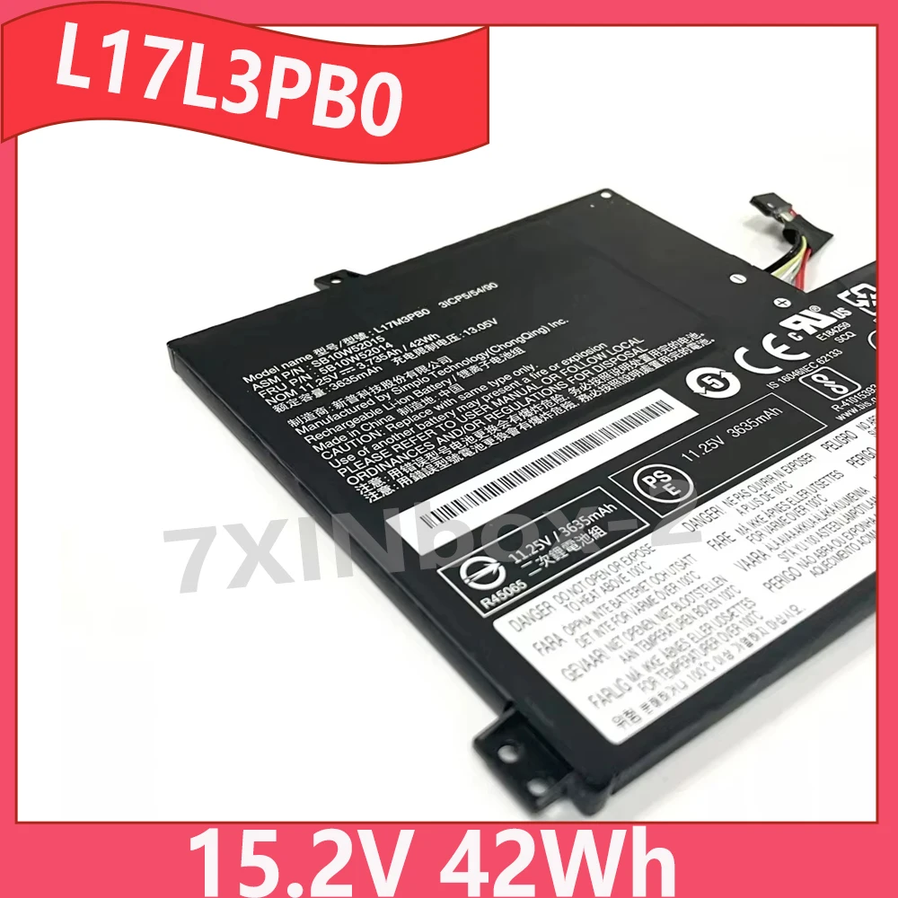 

L17L3PB0 L17M3PB0 15,2 В 42 Втч Аккумулятор для ноутбука Lenovo Chromebook 100E 300E 500E C340-11 L17C3PG0 5B10S75394