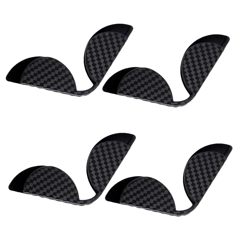 

4Pcs Car Door Edge Protector Fashionable Carbon Fiber Lightweight Durable PVC Universal Automotive Guard Cover AntiCollision