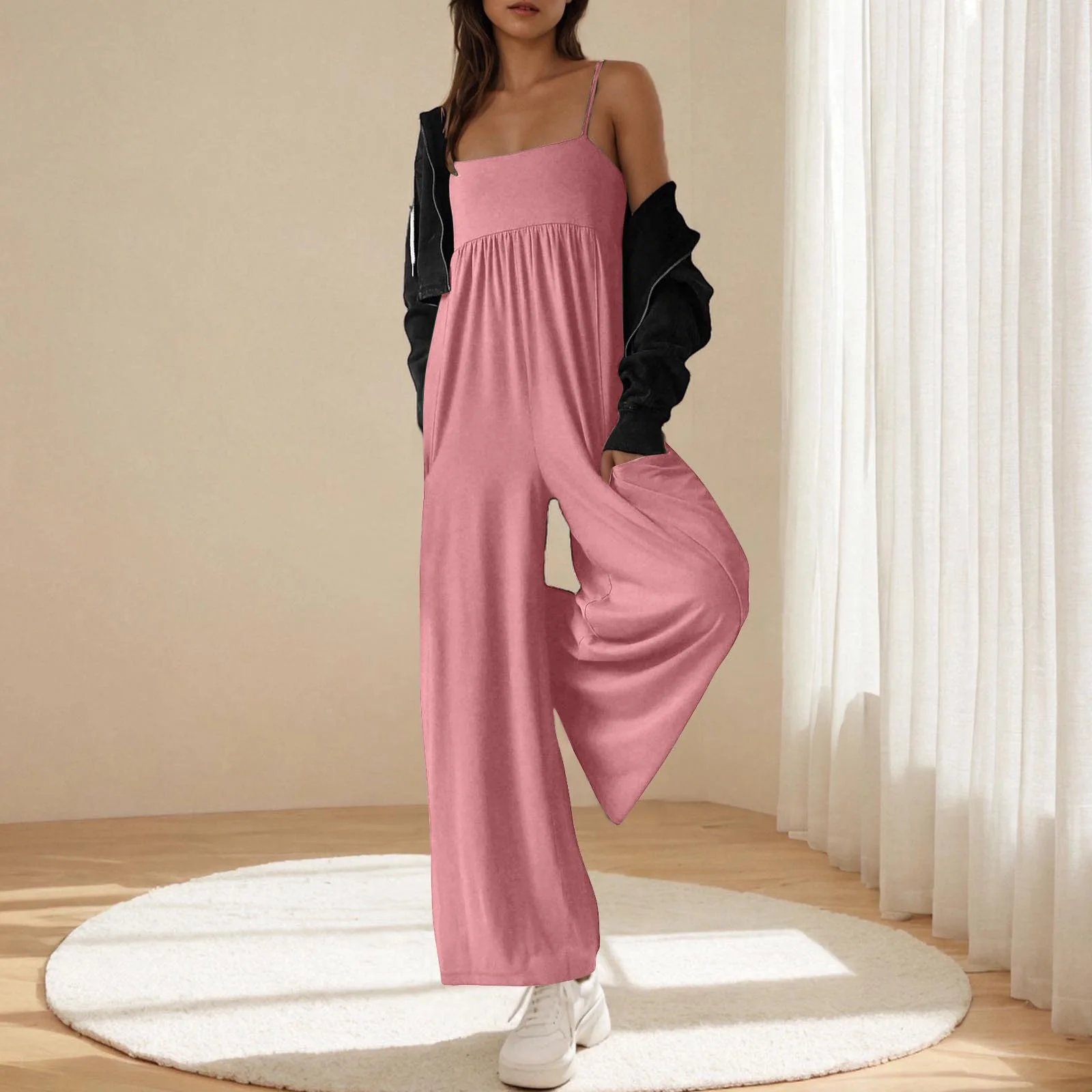 

Maternity Clothes Backless Pant Suspender Trouser Loose Casual Female Women Solid Wide-Leg Jumpsuit Rompers Overalls Streetwear