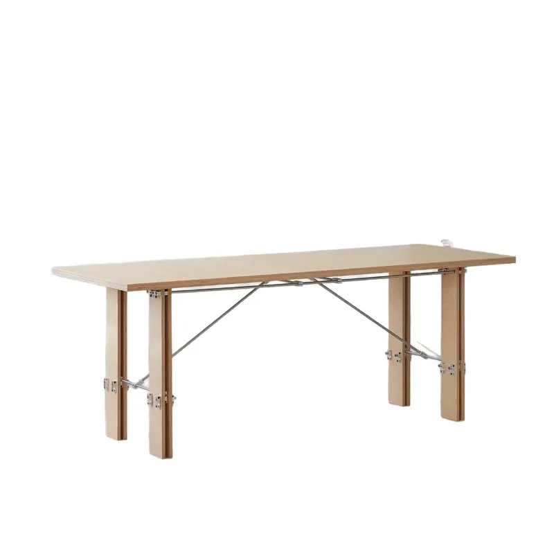 Stainless steel ocean plate office computer desk household dining table simple light luxury