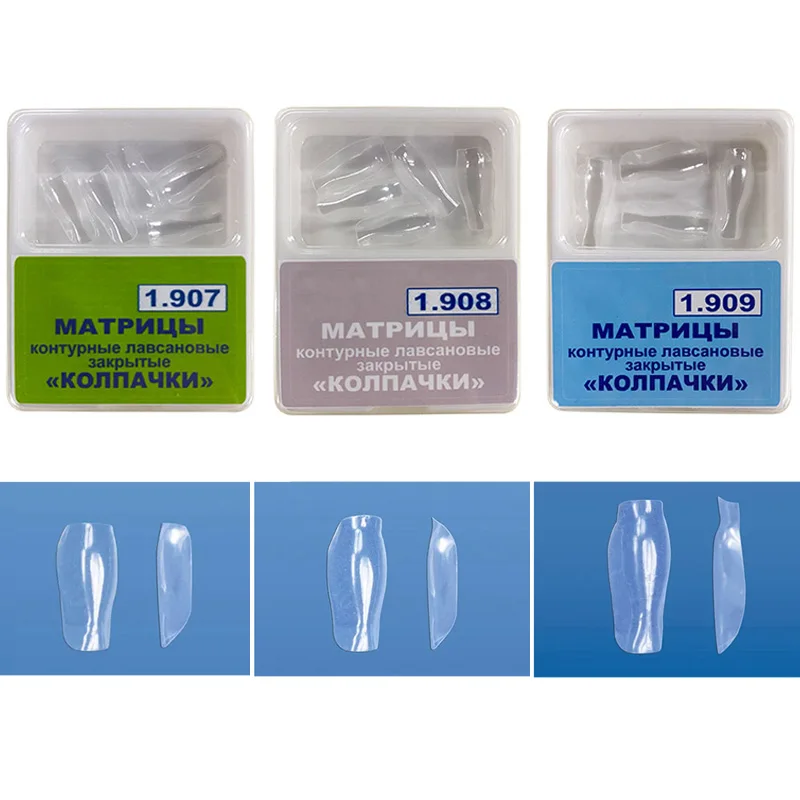 Bandas de matriz transparentes dentales, materiales de restauración de dientes, arco BT, estilo Bioclear, 10 unids/lote por caja