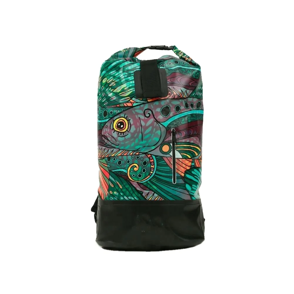 

LE CITY Multi-purpose 3D Printing Colorful rod bag fishing tackle waterproof