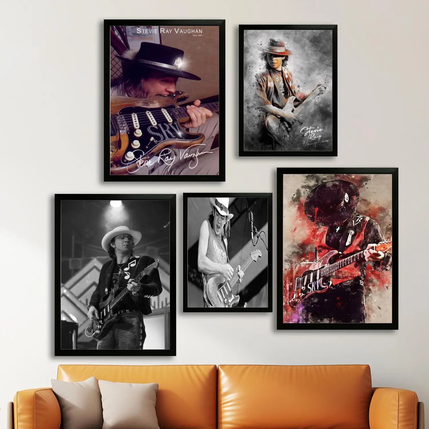 Stevie Ray Vaughan Band Canvas Art Poster and Wall Art, Picture Print, Modern Family, Bedroom Decor, Posters,Decorative painting