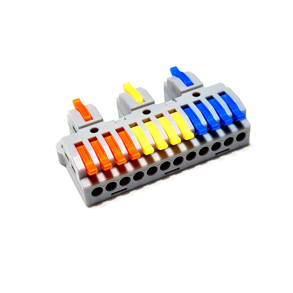 Electrical Wire Connector Terminal Block push-in Quick Connector Docking Wiring Connection plug in fast Compact Cable Connector