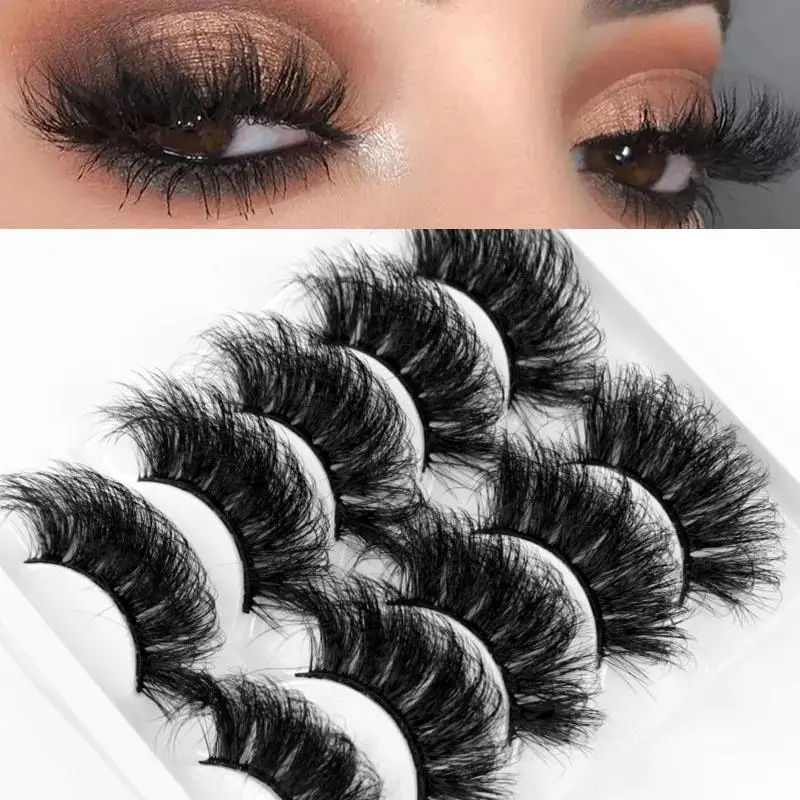 3 boxes of 15 pairs of eyelashes, long-lasting fluffy eyelashes, eye-catching volume eyelashes, extended thick long eyelashes