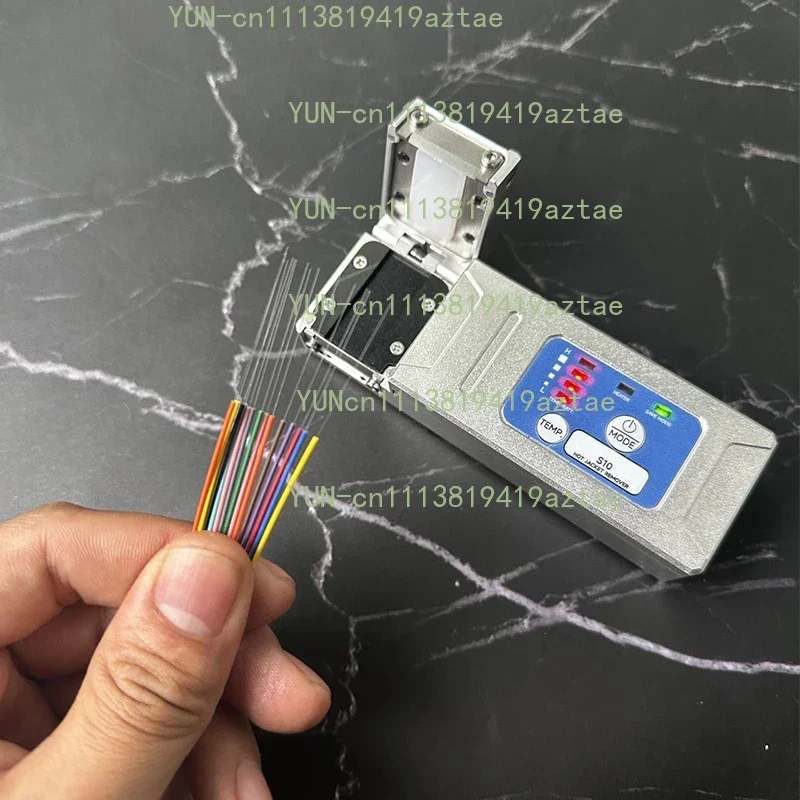 S10 Fiber Optic Thermal Stripper Heated Cable Stripping Tool with Built-in Battery Ribbon Fiber Thermal Stripping Splicing Tool