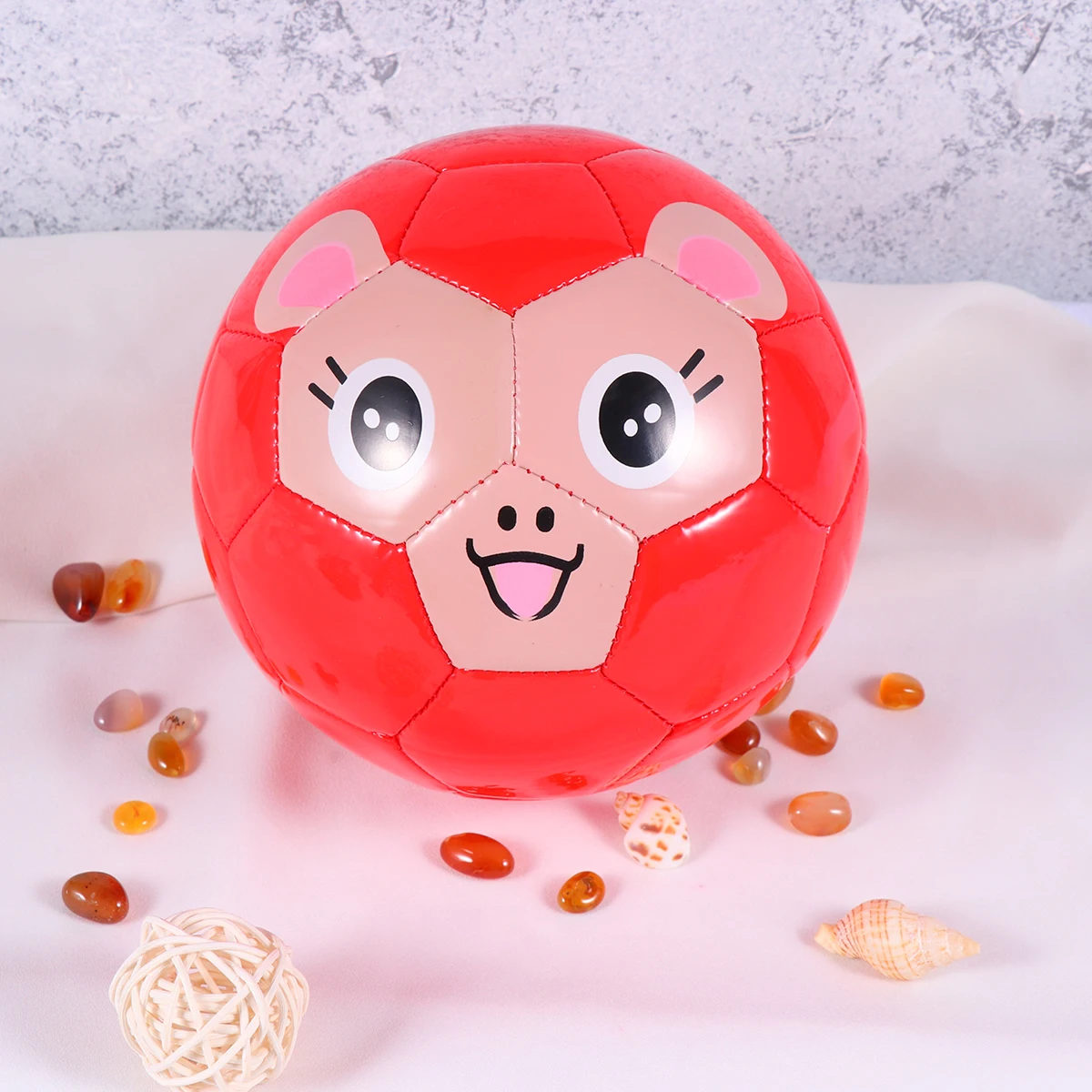 

Kids Football Vivid Patterns Balls for Toddlers Inflatable Bright Colors Footballs Outdoor