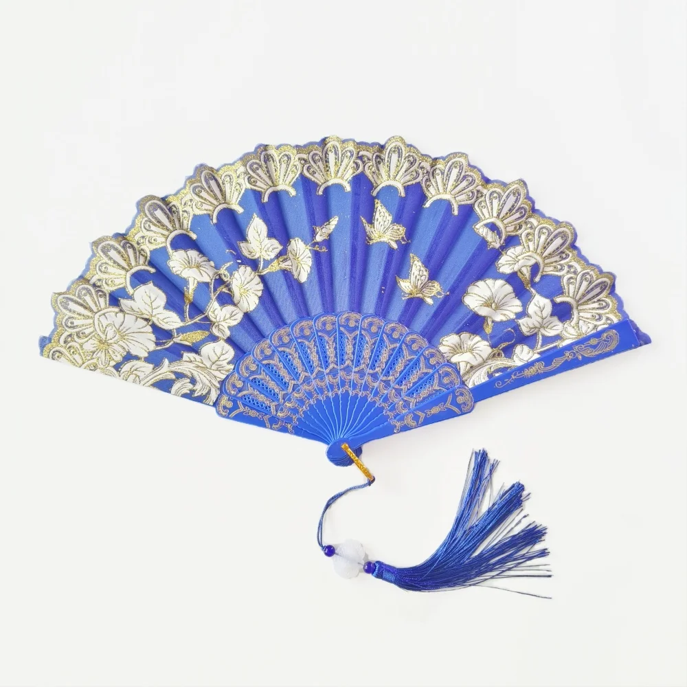 Vintage faltbarer Handfächer, chinesische japanische Fächer, Basteln, Geschenk, Party, Festival, Frauen, Tanzaufführung, Requisiten, Heimdekoration, Ornamente – Detail 10
