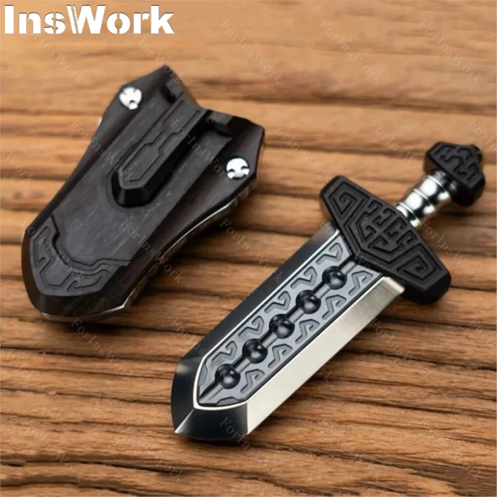 WANWU Spezielle Materialien Taia Schwert Öl Slick Zirkonium Mechanische Magnetische Push Slider Metall Spielzeug Dekompression Zappeln Spielzeug