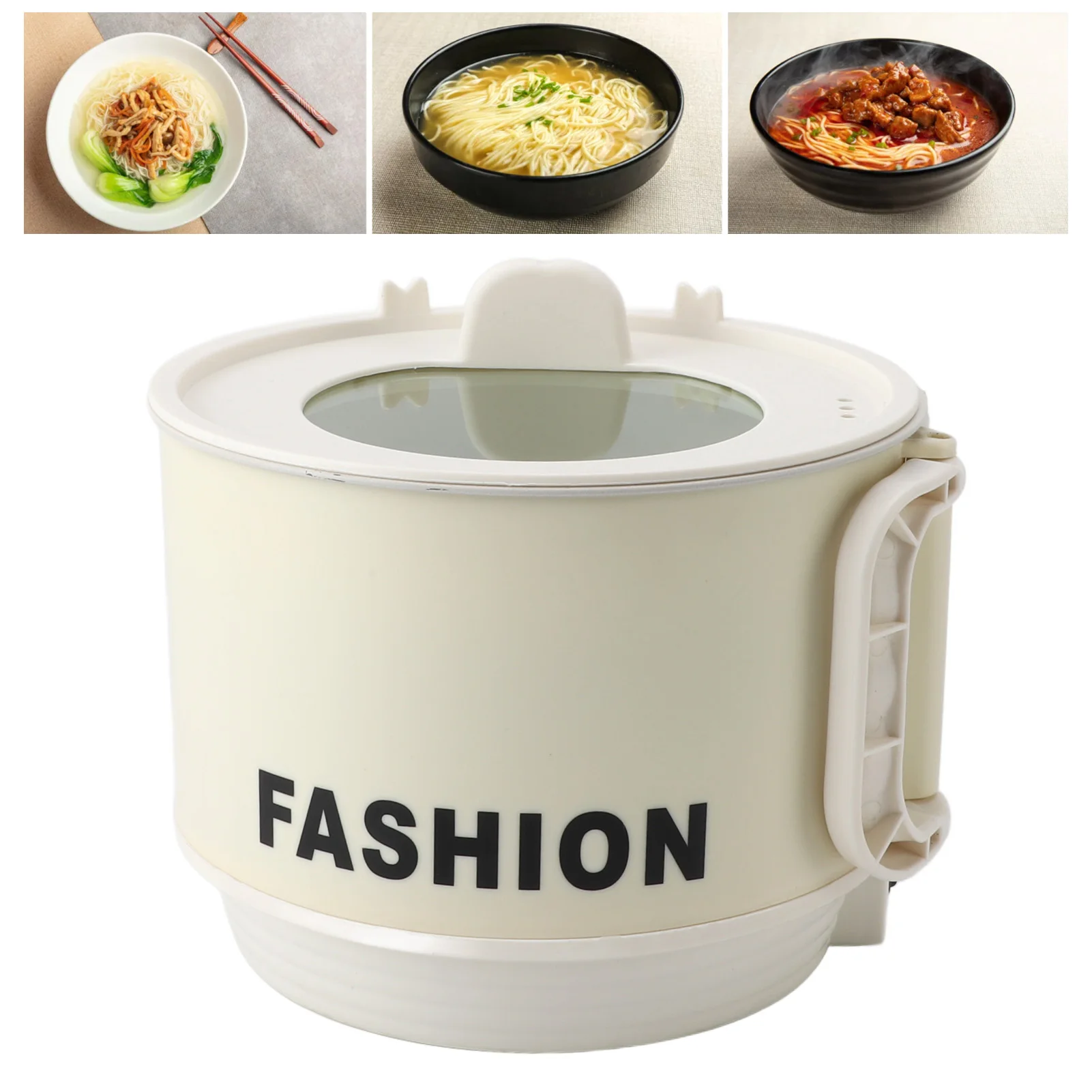 

Электрическая горячая кастрюля, 450 Вт, 1,8 л, складная ручка, равномерное нагревание, универсальная портативная электрическая плита для быстрой лапши для домашнего общежития