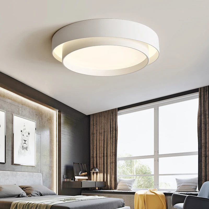 

Bedroom lamp Nordic simple modern designer led ceiling lamp atmosphere living room lamp creative minimalist master bedroom lamp