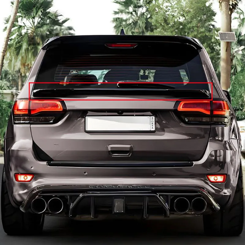 

Для Jeep Grand Cherokee SRT 2012-2021 год, задний спойлер, крыло, АБС-пластик, центральные аксессуары, комплект кузова, хвостовая губа