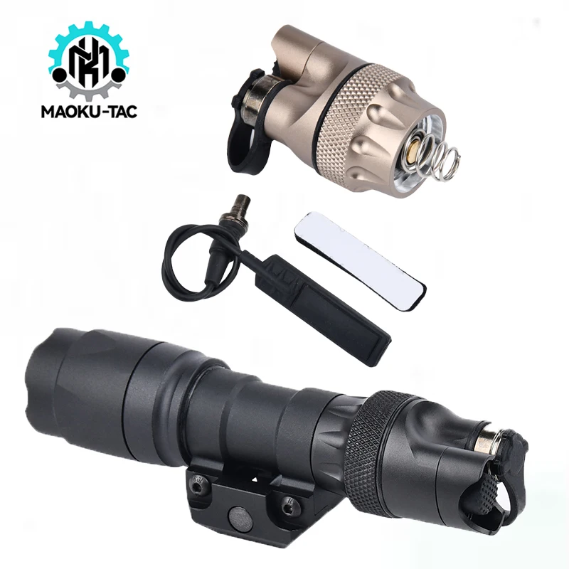 

M600 Tail Cap Dual Function Control Switch Metal Tail Cover For M300 M600 Tactical Flashlight Accessories