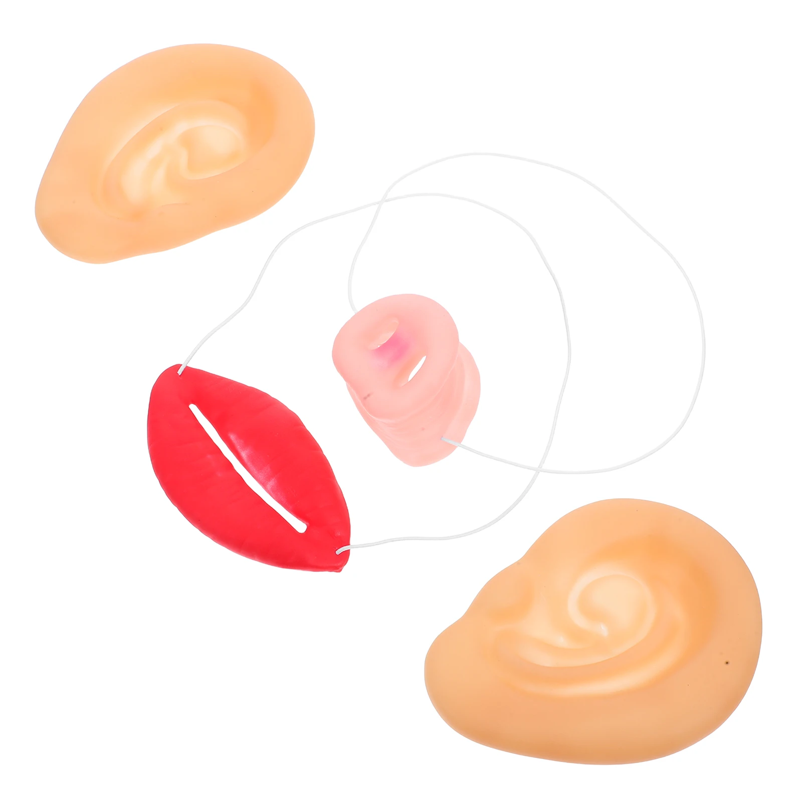 어린이 돼지 의상 할로윈 파티 소품 부드러운 라텍스 코 가짜 귀 포함 어린이 및 성인용 유니버설 핏 가볍고 내구성 있음