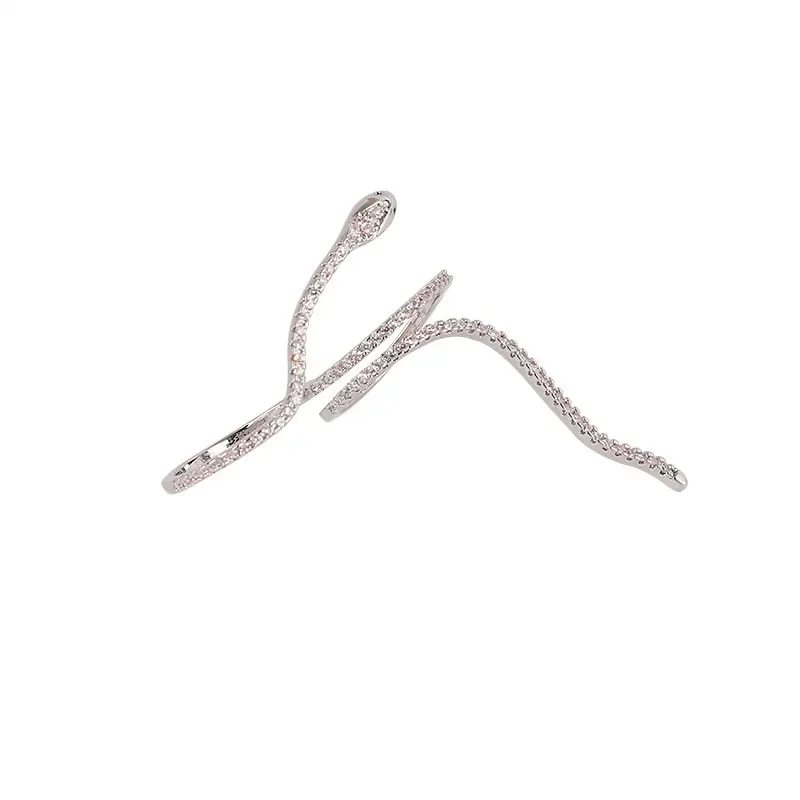 New Arrival Zircon Snake Adjustable Rings For Women Delicate Jewelry Wedding Crystal Rings
