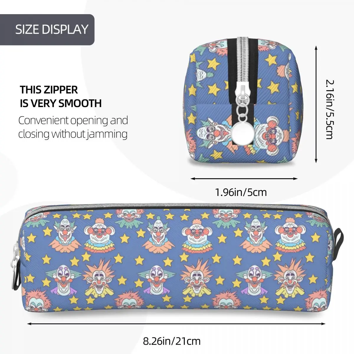 Killer Klowns From Outer Space Pencil Cases Classic Pen Bag for Student Large Storage Students School Cosmetic Pencil Box image 4