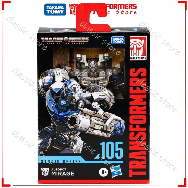 In Stock Classic Transformers Toys Studio Series Deluxe Class 12CM SS-105 Mirage Cybertron Autobots Action Figures Collectible