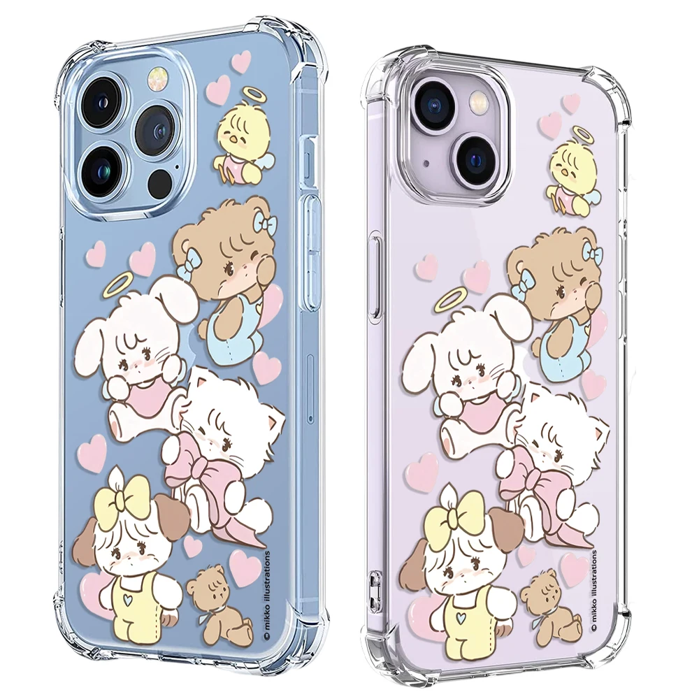 Cartoon Mikko Family Portrait Phone Case For iPhone 14 13 12 11 Pro X XS XR Max 7 8 Plus SE 2020 2022 Mini Soft Clear TPU Cover