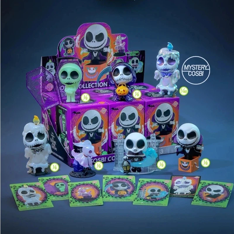

Горячие игрушки «Кошмар перед Рождеством», серия 3, слепая коробка Cosbi, мини-фигурки, украшение комнаты, таинственные подарки на Хэллоуин, игрушка