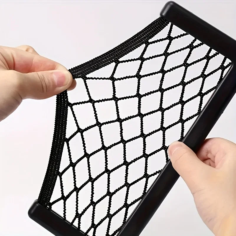 1Pcs Auto Seat Side Interior Back Sundries Pocket Mesh Storage Bag Phone Net Pocket Holder Car Storage Bag Elastic Flexible Nets image 5