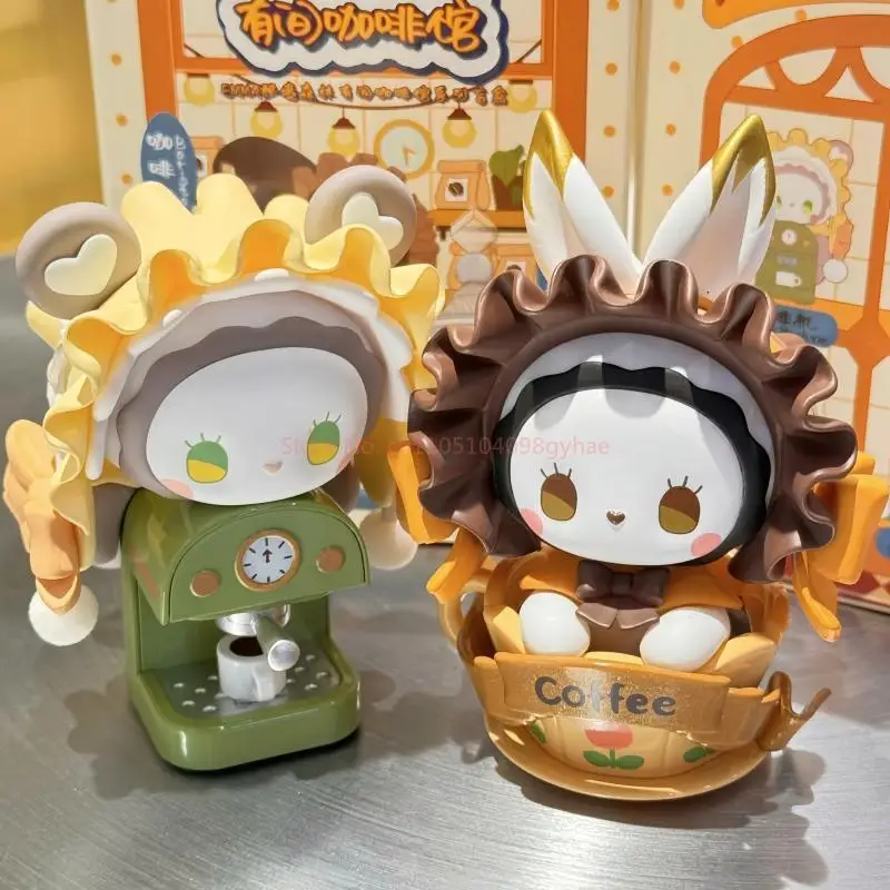 

В наличии подлинная серия кофейни Emma Secret Forest, слепая коробка, кавайная аниме-фигурка, куклы-сюрприз, коробка на Хэллоуин, Рождественский подарок