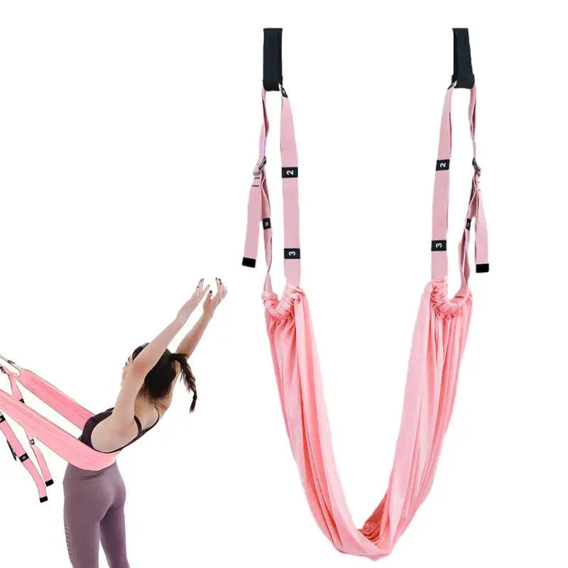 Aerial Yoga Rope Stretching Equipment With Door Anchor Flexibility Trainer Backbend Assist Strong Anti-Gravity Splits Training