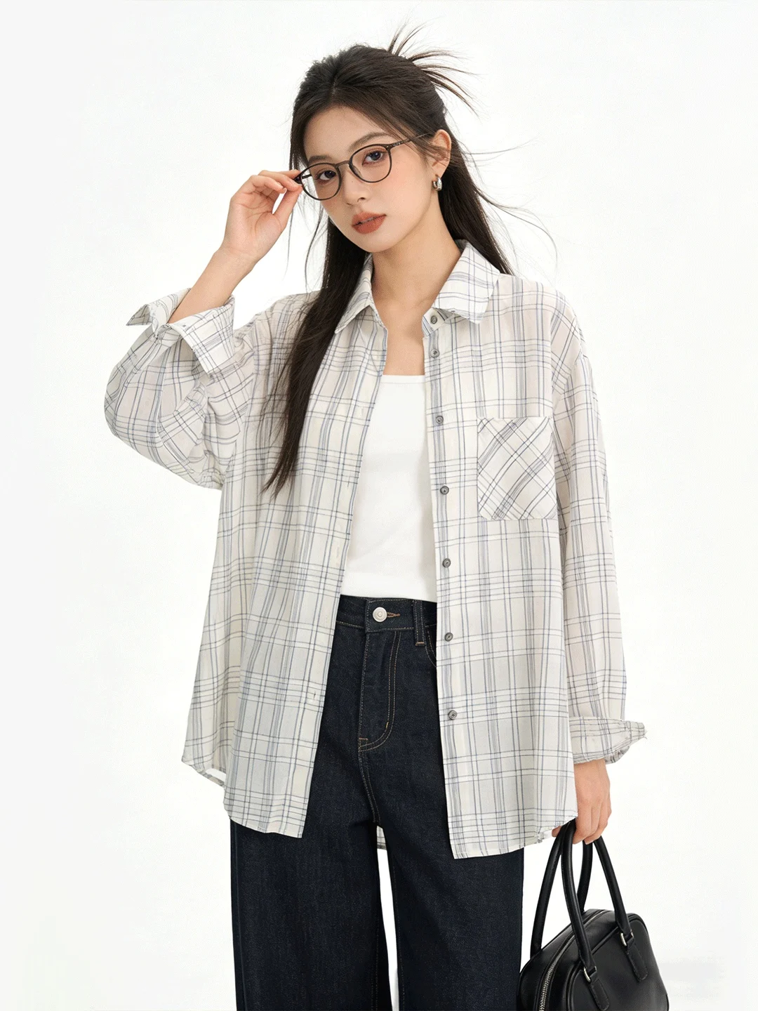 

Ретро-стильный комплект: укороченный топ и куртка с защитой от солнца, женский модный повседневный комплект в клетку для отдыха