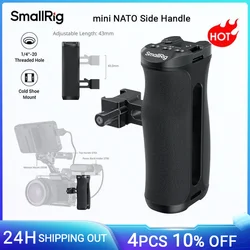 SmallRig Mini NATO Side Handle, Universal Camera Cage NATO Handgrip Aluminum, for Sony for Canon for Nikon, with Cold Shoe -4840