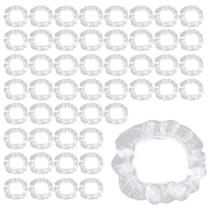 

HOT-50Pcs/Set Universal Disposable Plastic Steering Wheel Cover Elastic Trim Disposable Truck Car Steering Wheel Covers Films,50