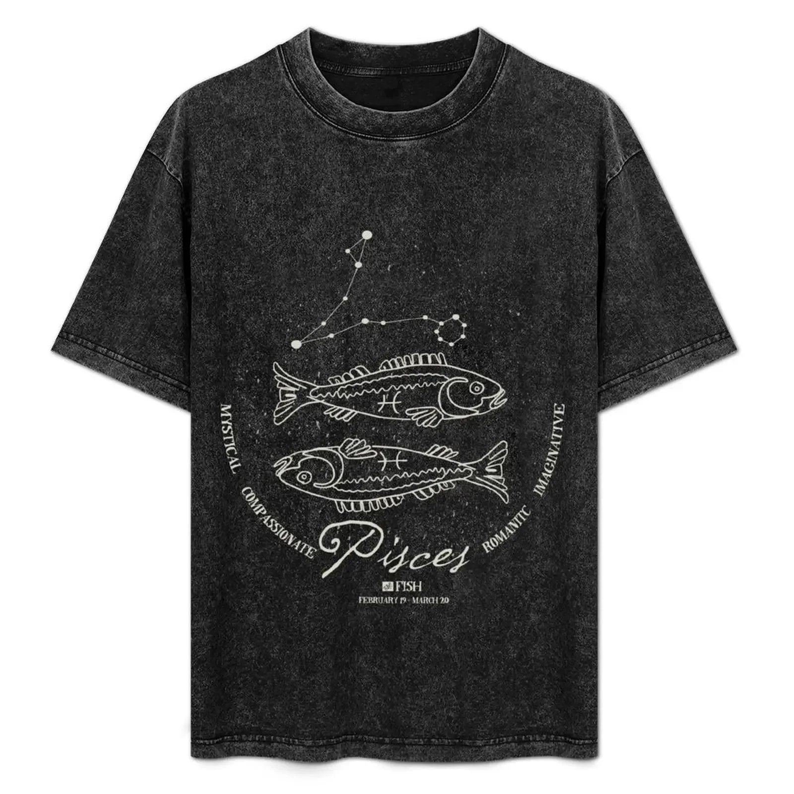 

Blue Zodiac Series - Creative Pisces T-Shirt Big and Tall Short Sleeve Tee