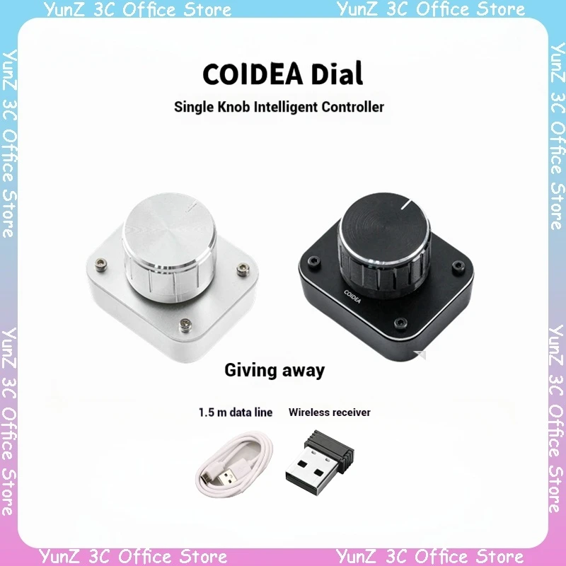 Coidea Bluetooth Wireless Three Mode Single Knob Custom Fader Brightness Replaces Game Webpage Music Surface Dial