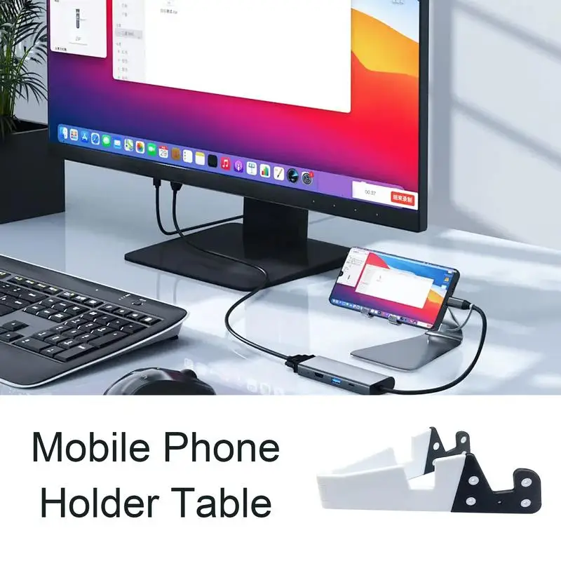Podpórka do telefonu komórkowego Regulowany uchwyt na biurko Przenośna składana podpórka do tabletów i smartfonów Telefon komórkowy Stół na biurko Do użytku domowego