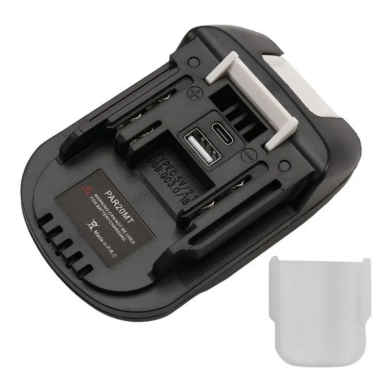 【PHONE ACCESSORY】For 18V/20V Battery Adapter TYPE-C Charging For Parkside 20V Li- Batteries With Silicone Cover Power