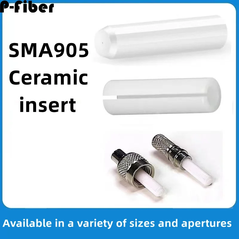 SMA905 ferrule 10pcs Outer diameter 3.175mm fiber connector plug ceramic core 126/128/140/200/230/450um P-fiber