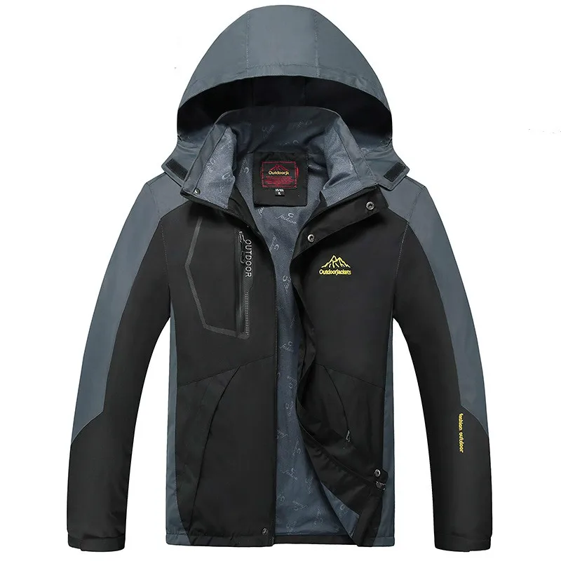 

Autumn Outdoor Hiking Couple Jackets Mountaineering Running Fishing Camping Jackets Multicolor Waterproof Windproof Hooded Coats