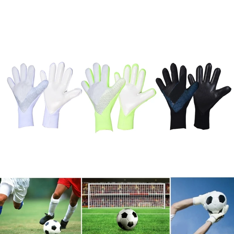 

Children Football Goalkeeper Gloves Professional Sports Adult Training Men Wear Resistant Soccer Goalie Kid Latex Gloves G99D