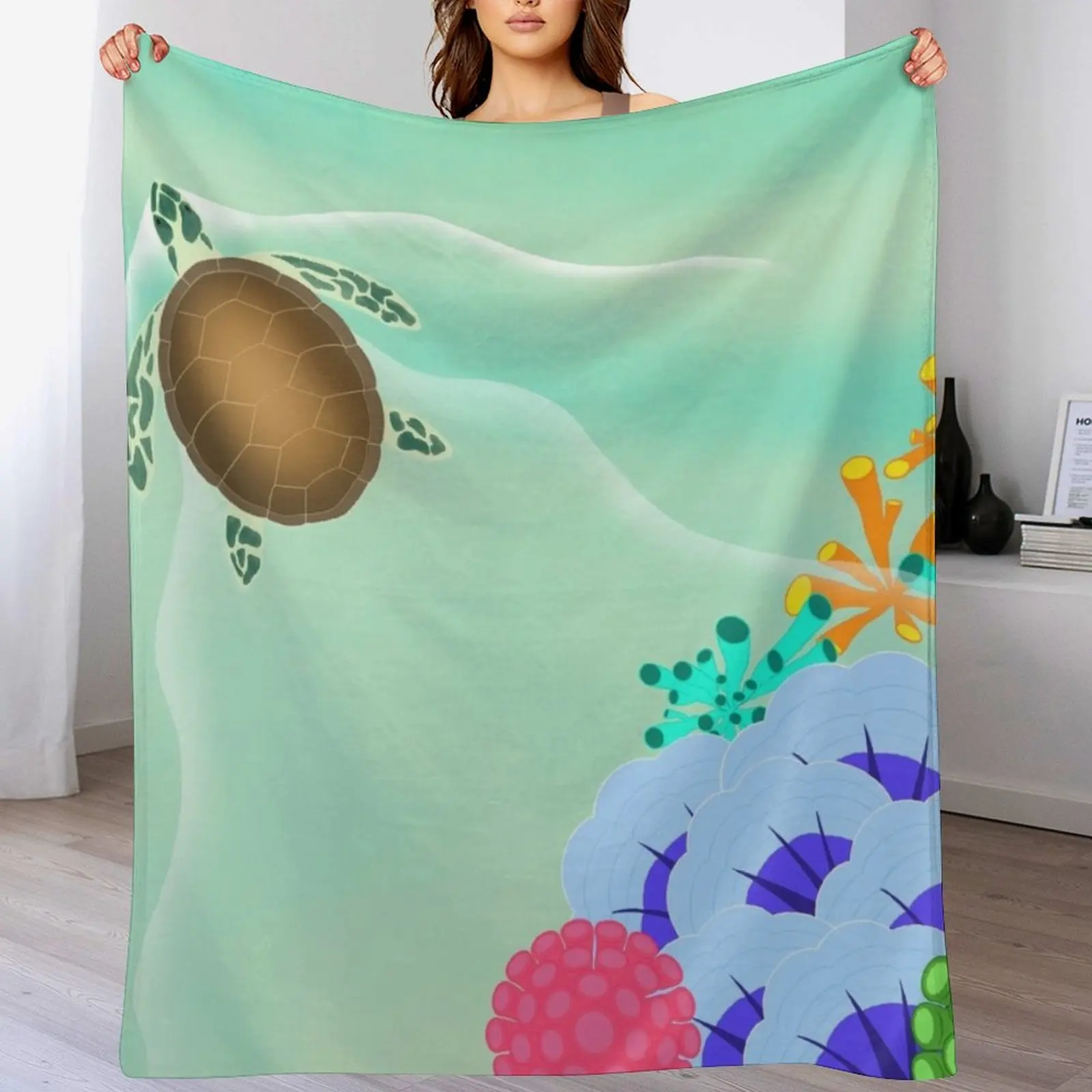 

Sea Turtle Throw Blanket Blankets For Baby Beautifuls Blankets