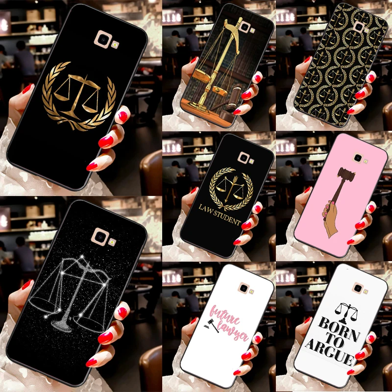 Law Lawyer Judge Justice Phone Case For Samsung Galaxy J4 J6 Plus A7 A8 A9 2018 J1 J3 J5 J7 A3 A5 2016 2017 Cover