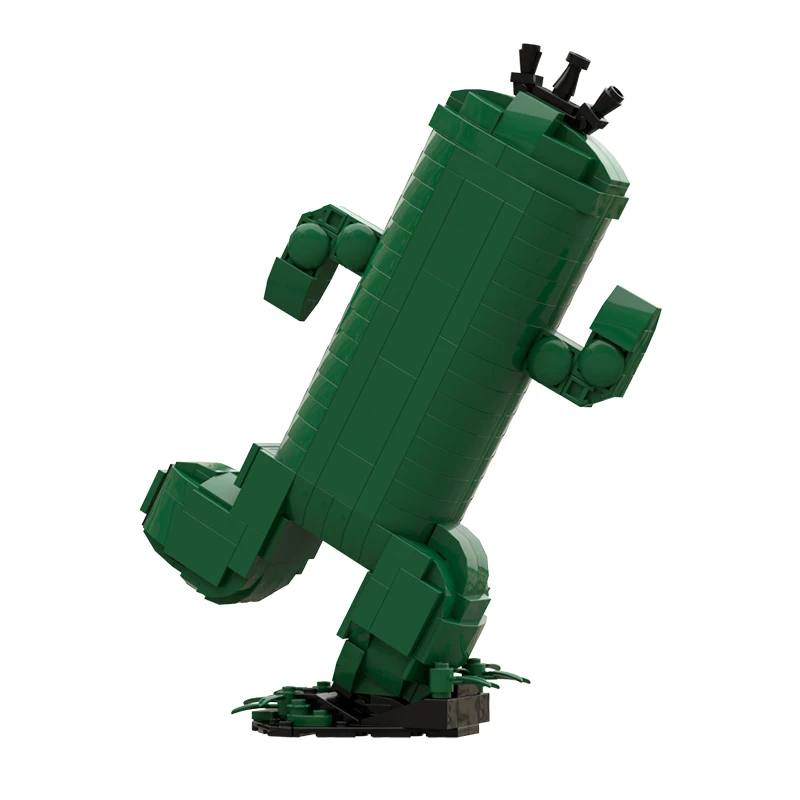 Moc Cactus Monster Building Blocks Game Mascot Action Figures Plants Bricks Model Assembled Toys Birthday Gifts