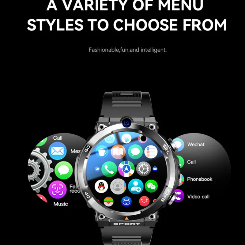 Male 2024 4G SIM Card Smartwatch GPS NFC Camera Video Call APP Download Google Play High Quality Original Brand Men Watch Man