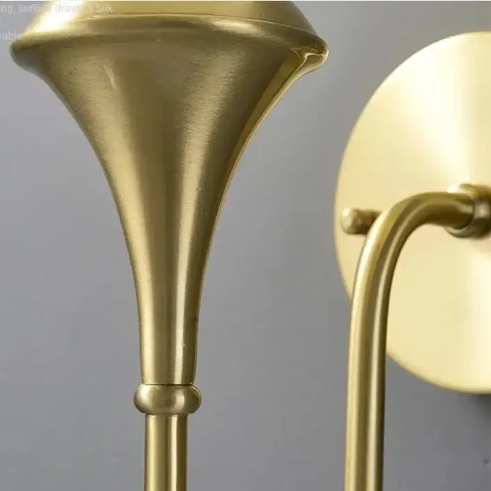 

Copper Wall Lamp Bedroom Bedside Light Modern Simple White Glass Ball Golden Wall Lamp Luxury Living Roomhousehold Wall Lamp