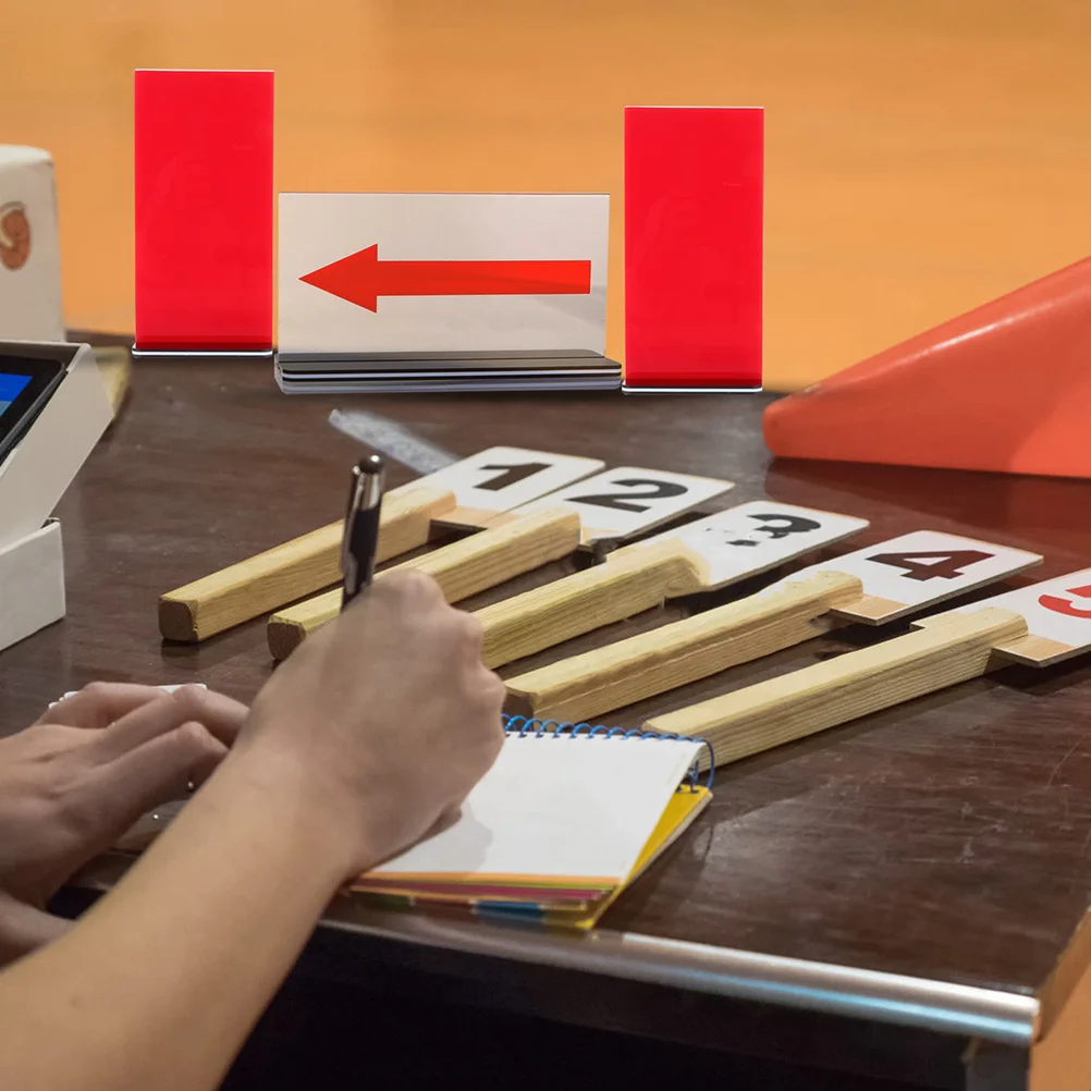 

1Set Serve Converter Board for Basketball Penalty Mark Signs Kit Professional Portable Referee Cards Acrylic Changeover System