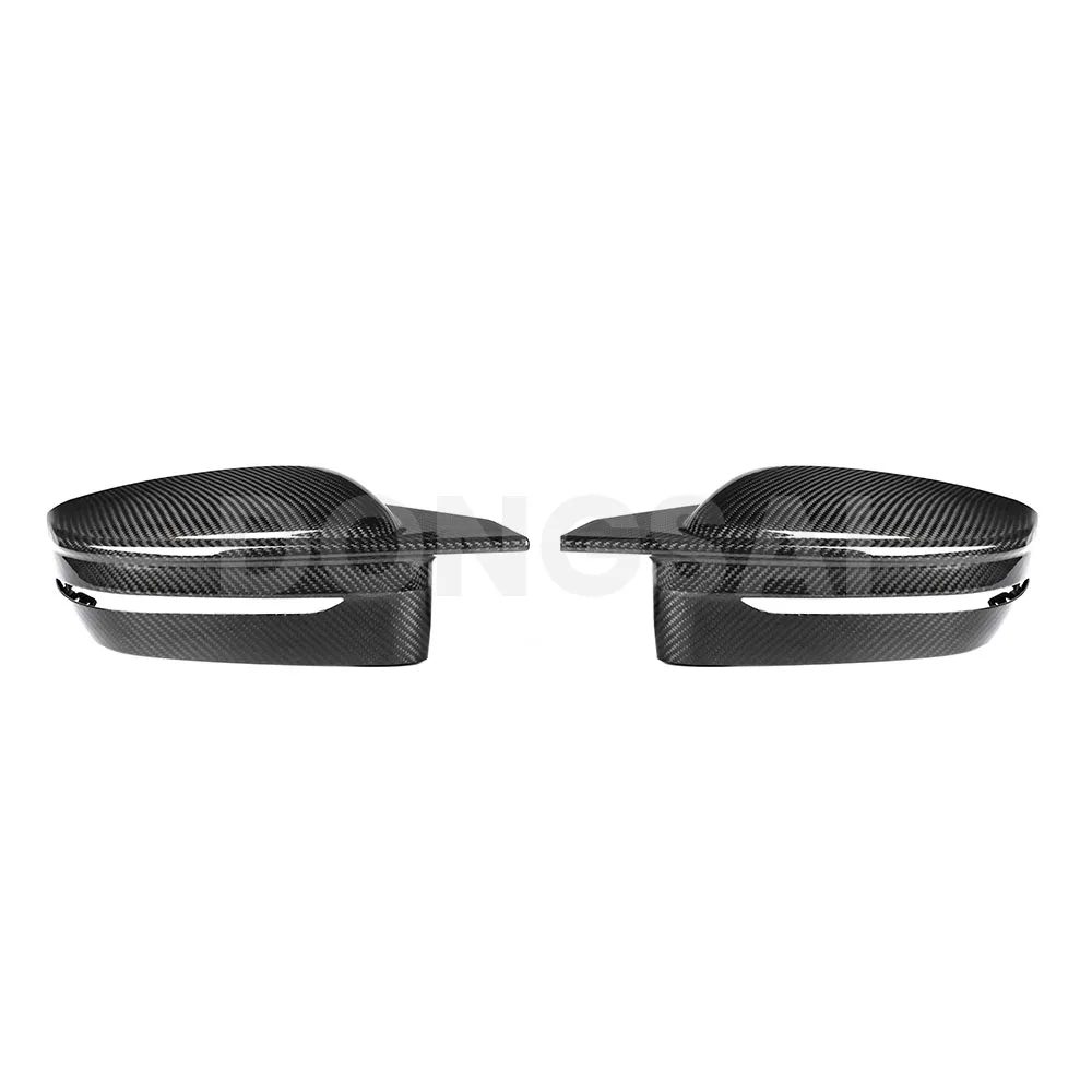 Prepreg Carbon Fiber Mirror Caps Fits For BMW 2 Series G42 3 Series G20 4 Series G22 LHD G8x Style With Light Autoclave Pair