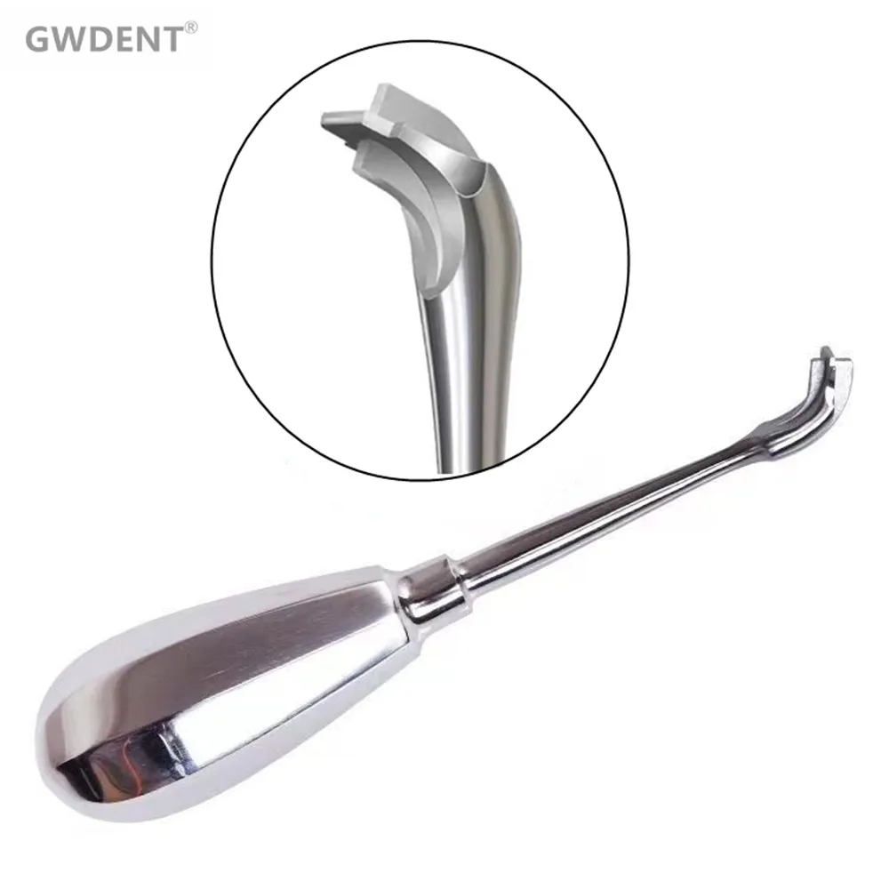 

Dentistry Root Elevator Cross Broken Crown Remover Tooth Crown Spreader Drill Dental Restoration Forcep Metal Handle Non-Slip